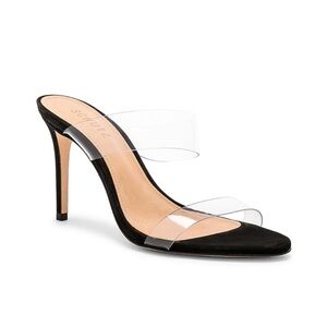 SCHUTZ Ariella heel size 9.5 black and transparente, worn once